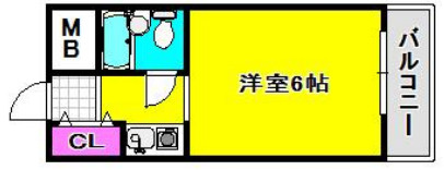 コスモプラザ三宮の間取り