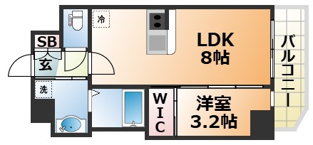 スワンズシティ神戸湊川Ⅱの間取り