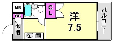メゾン・ド・六甲パートⅡの間取り
