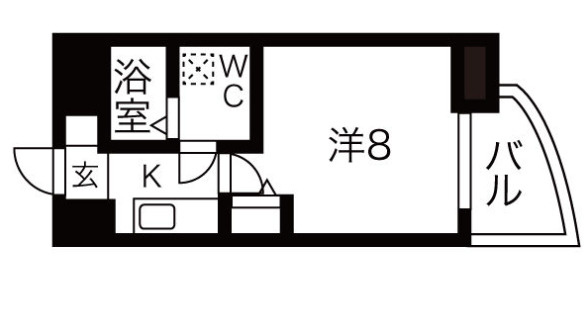 セレニテ谷町calme(カルム)の間取り