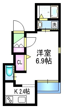 クレスト仲宿の間取り|★角部屋２面採光★