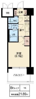 プレサンス神崎川ファインブレスの間取り