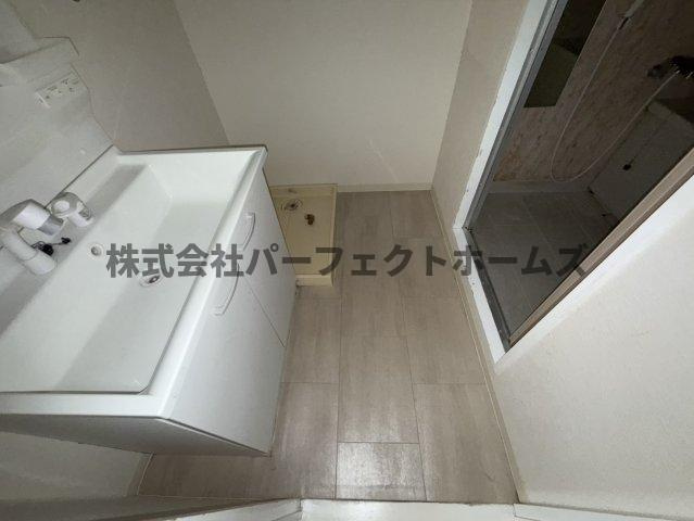 メルベーユ桜丘の洗面所|スペースが確保できる洗面所です