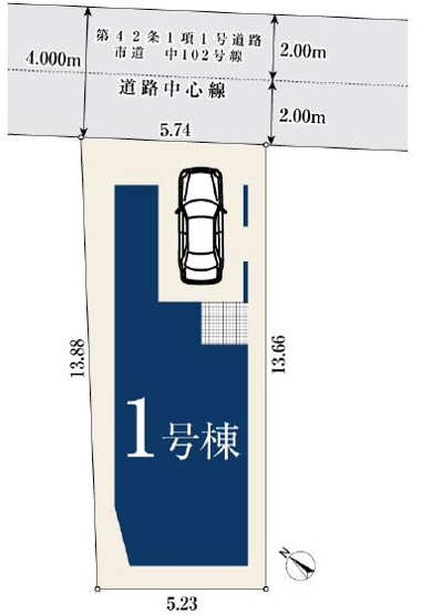 【区画図】 | 立川市高松町2丁目　新築戸建　全1棟