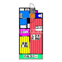 【間取り】 | ＬＩＢＴＨ竹下の間取り