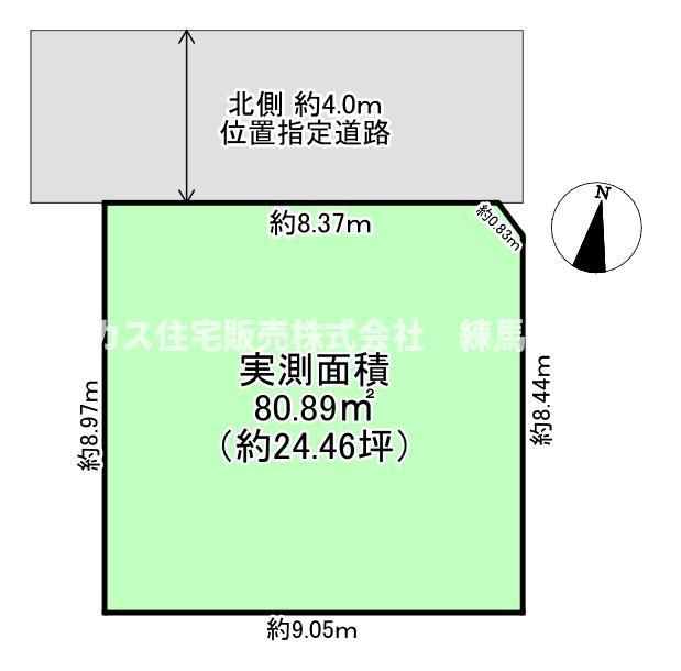 練馬区西大泉6丁目　土地　西武池袋線　保谷の外観パース|建物プラン例パース　建物価格：1600万円