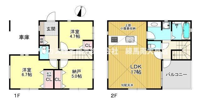 練馬区西大泉6丁目　土地　西武池袋線　保谷の参考プラン|建物面積80.5㎡