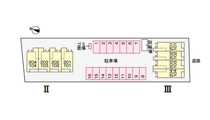 Ｎａｇｏｍｉ　Ⅱの駐車場|駐車場