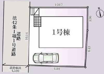 【区画図】 | 小金井市東町5丁目　新築戸建　全1棟
