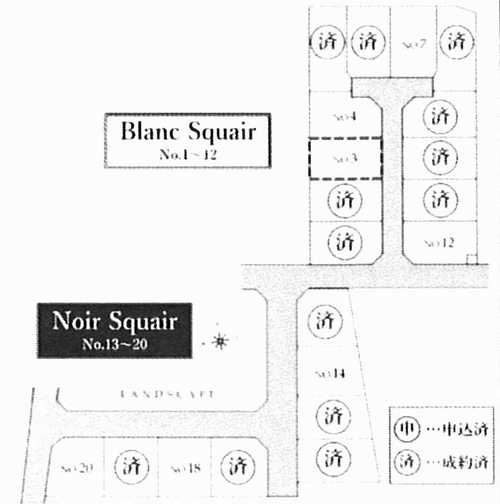 秦野市今泉　新築戸建全20棟　3号棟の区画図