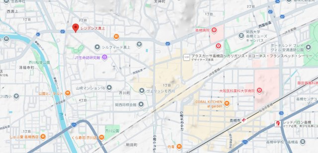 レジデンス真上の地図