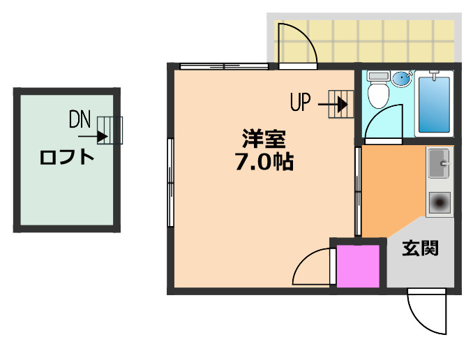 レジデンス真上の間取り