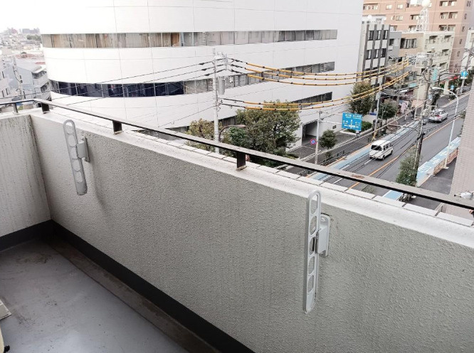 中野区東中野３丁目の賃貸マンションのバルコニー