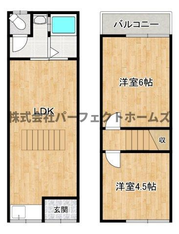 御幸東町テラスハウスの間取り