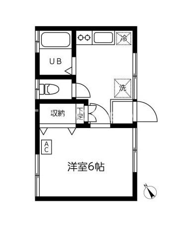 【間取り】 | スカイハイツ五反田(東五反田コーポ)