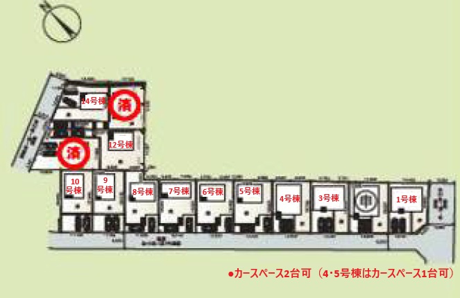 富里市七栄第33の区画図
