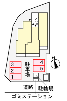【駐車場】 | ユニゾン安満Ａ
