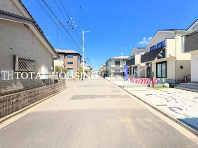 【前面道路含む現地写真】 | 小平市津田町1丁目　新築戸建　B号棟　全3棟