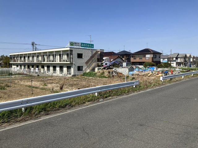 敷地面積58.9坪　売地　三郷市田中新田の前面道路含む現地写真|南東側公道６．１ｍ、１２ｍの接道！
現地（2026年3月）撮影