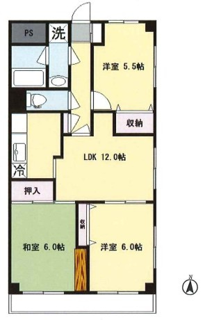 クレール壱番館の間取り