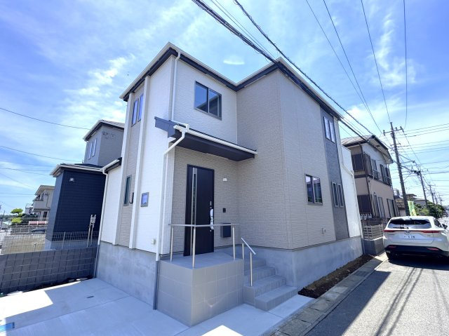 柏市藤心２丁目新築戸建の外観|A号棟外観・完成済み内覧可能です！
