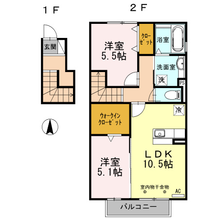 Fresco　Aの間取り