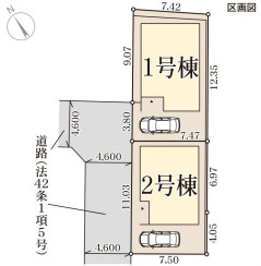リーブルガーデン明石市貴崎4期の区画図
