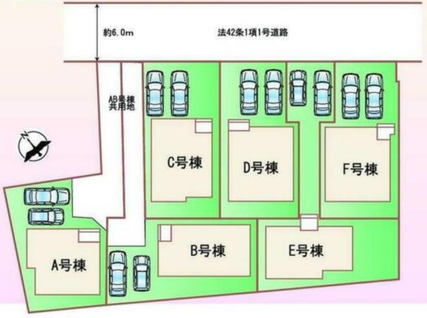 明石市二見町東二見の区画図