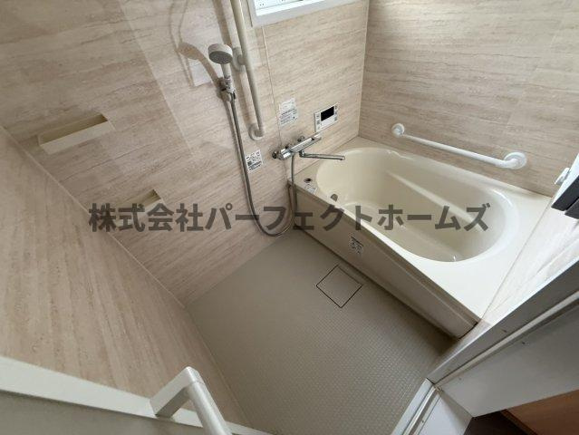 大成町戸建　賃貸の浴室|コンパクトで使いやすいお風呂です