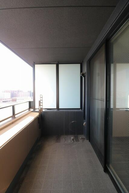 プラセシオン堀田駅前のバルコニー|南バルコニー。広々とした空間なのでお洗濯ものをたっぷり干すことができます。