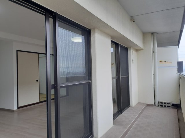 ヴォルフスガルデン熊本南Ｂ棟のバルコニー