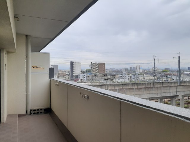 ヴォルフスガルデン熊本南Ｂ棟のバルコニー