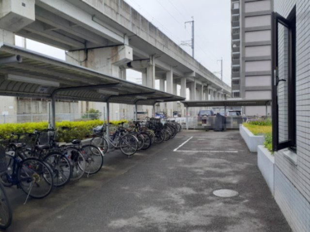ヴォルフスガルデン熊本南Ｂ棟の駐輪場