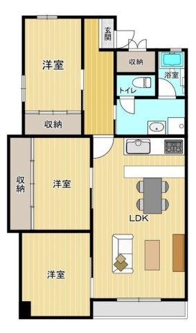 カサベルデ青谷の間取り|新生活にふさわしい、キレイなお部屋をご用意しています。
全室クーラー・家具付き