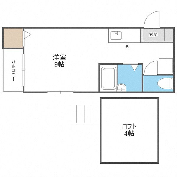 カレッタ天神南の間取り