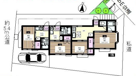 平和台1棟アパートの間取り