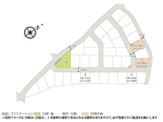 ワイウッドコート土浦市神立町第2期【建築条件無し売地】の画像