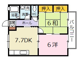 パール大志茂の間取り