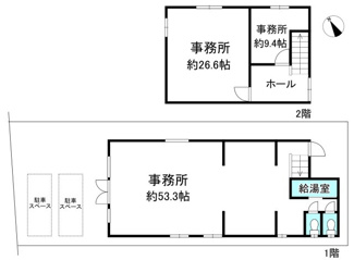 【間取り】 | 大津市堅田1丁目6-27　事務所