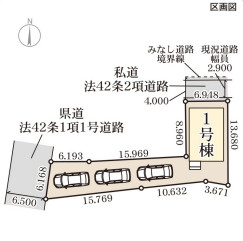 リーブルガーデン北九州市小倉北区赤坂第三の区画図