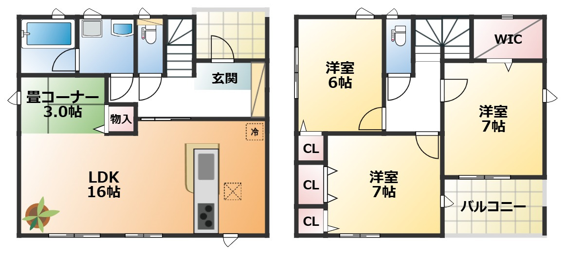 CRADLEGARDEN宇都宮市宮の内第4の区画図|【全2棟】各号棟の詳細については、お気軽にお問い合わせください♪