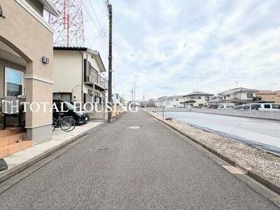 【前面道路含む現地写真】 | 府中市西府町3丁目　建築条件付売地　　全１区画