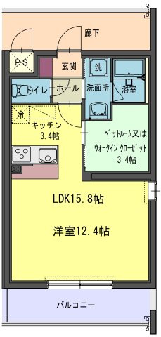 コルトーナ壱番館の間取り