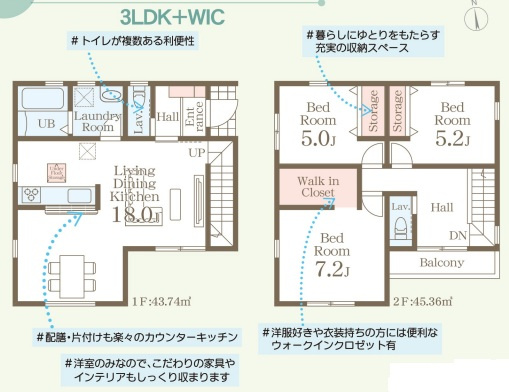 リーブルガーデン福岡市西区野方5丁目の間取り