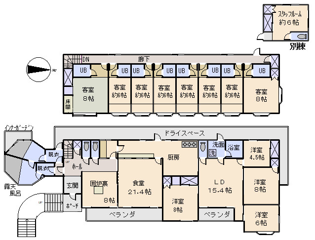 下田市　碁石が浜分譲地の間取り