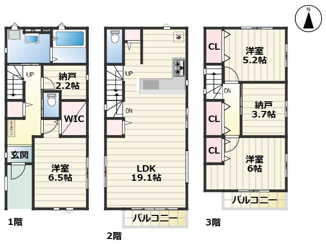KEIAI GRACE瑞穂区田光町1期｜名古屋市の戸建ならホームアップの間取り|間取図