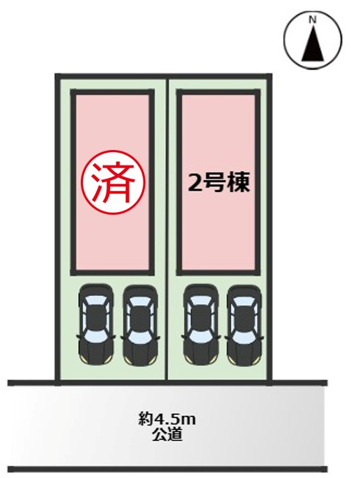 KEIAI GRACE瑞穂区田光町1期｜名古屋市の戸建ならホームアップの区画図