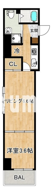アクシーズタワー大門町の間取り|間取り図