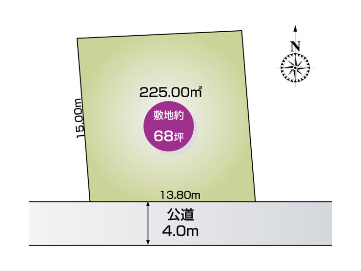 【区画図】伊勢崎市美茂呂町住宅用地東