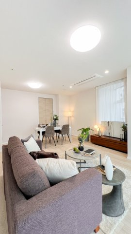 ワールドシティタワーズの居間・リビング